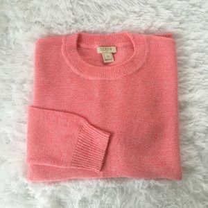 J. Crew Marled Pink Oversized Sweater